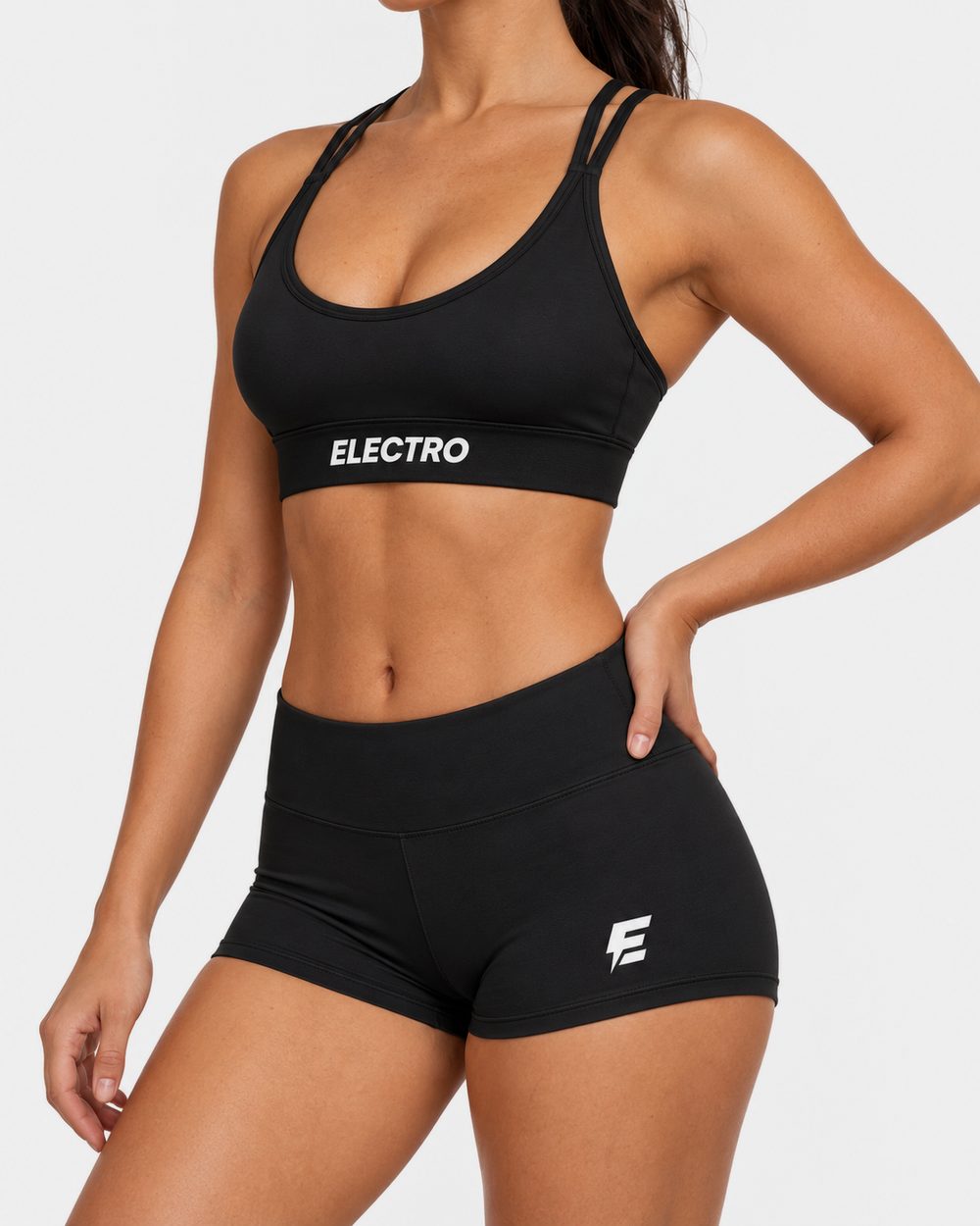 Electro Sports Bra in Black