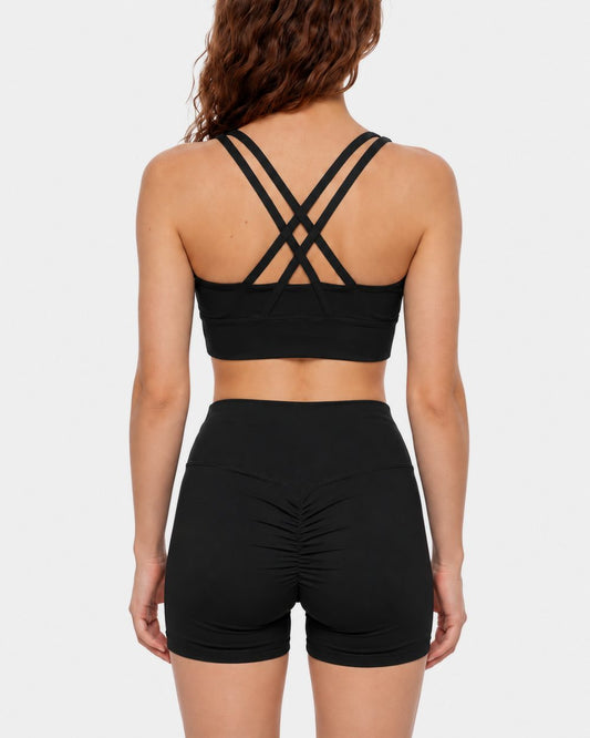 Electro Sports Bra in Black