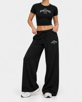 Athletes Ribbed Baby Tee in Black