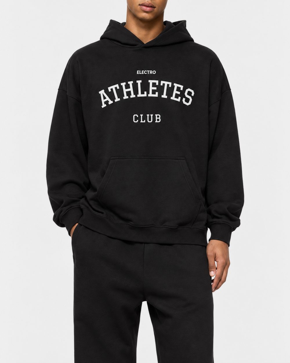 Athletes Club Hoodie in Black