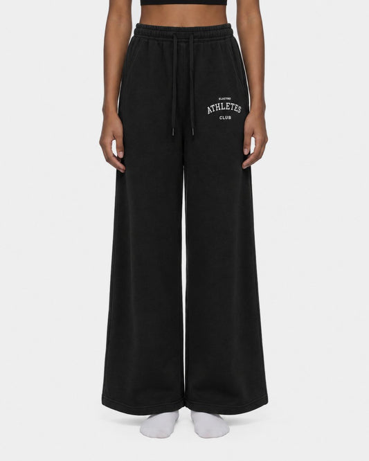 Club Wide-Leg Sweatpant in Black