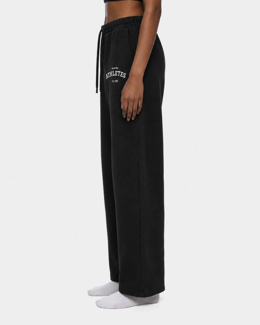 Club Wide-Leg Sweatpant in Black