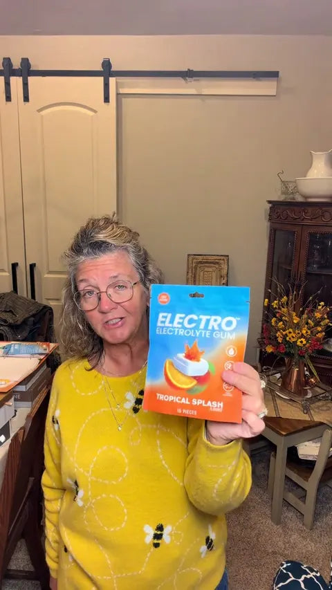 Someone holding an Electro pack