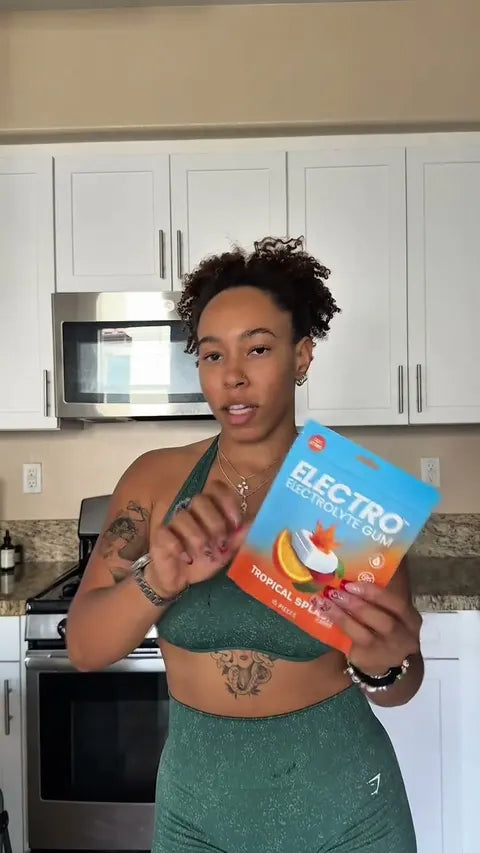 Someone holding an Electro pack
