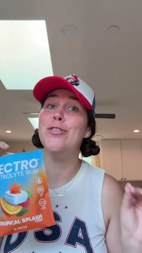 Someone holding an Electro pack