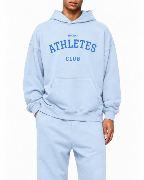 Athletes Club Hoodie in Ice Blue