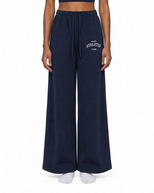 Wide-Leg Sweatpant in Navy